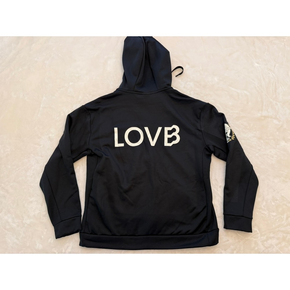Nike Athena Volleyball Full Zip Hoodie Black Gold Womens Small ATHENAVB Fleece - Picture 10 of 11